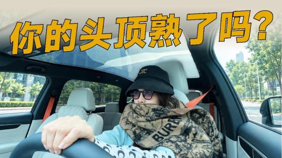 全景天窗晒秃头？不信来挑战测隔热
