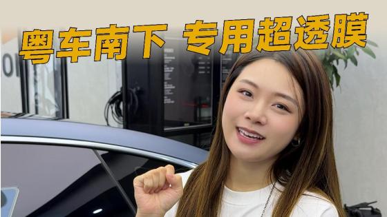 粤车南下验车撕膜！太阳一晒人都热化